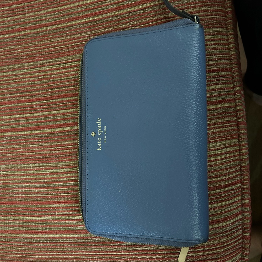 Kate Spade Blue Leather Wallet